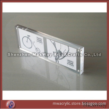 Rectangle Quality Crystal Perspex Picture Holder